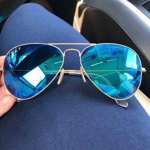 Blue Polarized RayBan aviators